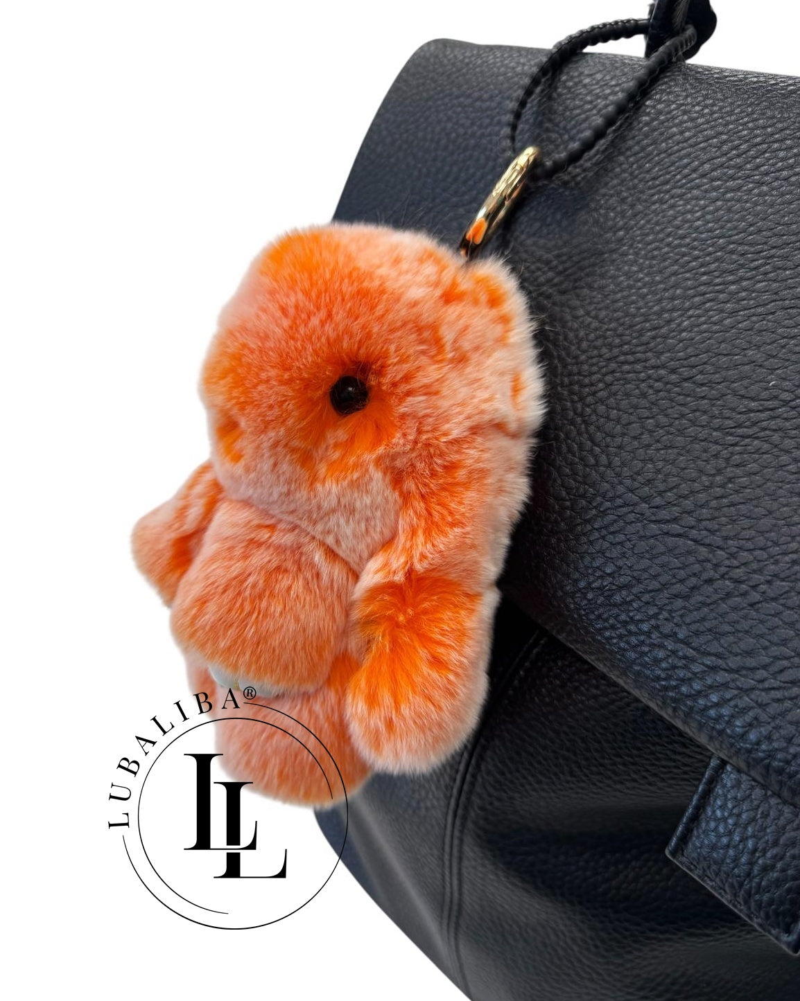 Plüsch Anhänger Schlüsselanhänger Hasi - Orange